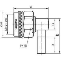 n connector plug right angle 50 telegrtner j01020a0035 1 pcs