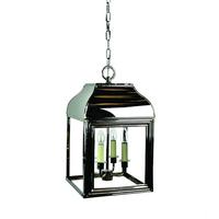 N505A Large Nickel Hemmingway 4 Light Hanging Lantern