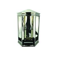 N735A Large Nickel Metropolitan 2 Light Wall Lantern