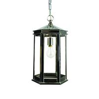 N734 Small Nickel Metropolitan 1 Light Hanging Lantern