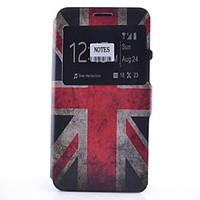 national flag pattern pattern window clamshell pu leather case with st ...