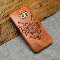 Natural Wood Samsung Case Timberwolves Forest Wolf Totem Hard Back Cover for Galaxy S6 edge/S6 edge/S6