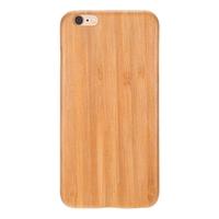 Natural Wood Bamboo Handmade Mobile Phone Case Hard Shell Fashion Wooden Back Cover for iPhone 6/6S Plus Non Slip Slim Light Weight Super Thin