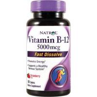 natrol vitamin b 12 fast dissolve 100 tablets strawberry