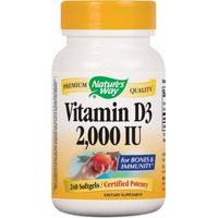 Nature\'s Way Vitamin D-3 2, 000 IU 240 Softgels