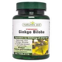 Natures Aid Ginkgo Biloba 120mg 90 tablet