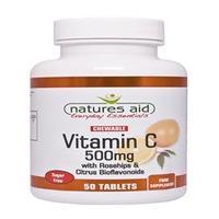 Natures Aid Vitamin C 500mg Sugar Free Che 50 tablet