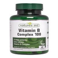 Natures Aid Vitamin B Complex 100mg TR 60 tablet