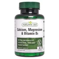 natures aid calcium magnesium vit d3 90 tablet