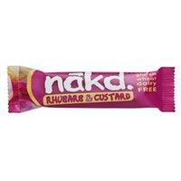 nakd rhubarb custard bar 35g