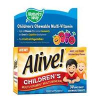 natures way alive childrens chewable oad 30 tablet