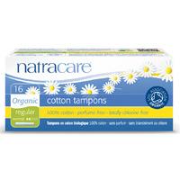 natracare organic cotton tampons with applicator regular 16