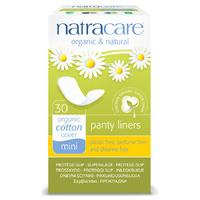 natracare organic cotton panty liners mini 30