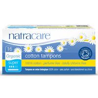 Natracare Organic Cotton Tampons with Applicator - Super - 16