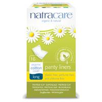 natracare organic and natural individually wrapped panty liner long