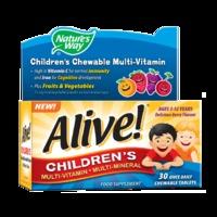 natures way alive childrens chewable multi vitamin 30 tablets 30tablet ...