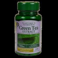 Natures Garden Green Tea Extract 100 Caplets 750mg - 100 Caplets, Green