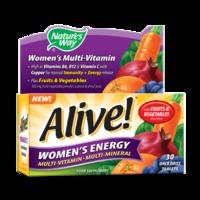 natures way alive womens energy multi vitamin 30 tablets 30tablets