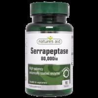 Natures Aid Serrapeptase 80000iu 90 Tablets - 90 Tablets
