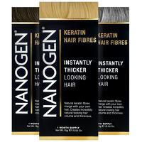 Nanogen Keratin Thickening Hair Fibres - 1 Month Black 15g