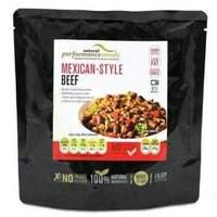 natural performance meals 350g mexican beef brown rice