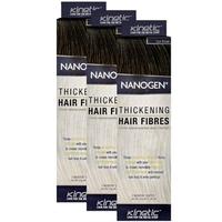 Nanogen Hair Thickening Fibres Dark Brown Triple Pack