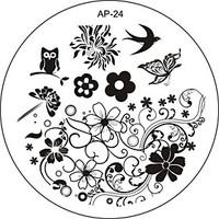 Nail Art Stamp Stamping Image Template Plate AP Series NO.24