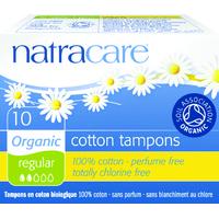 Natracare Organic Tampons, Regular, 10