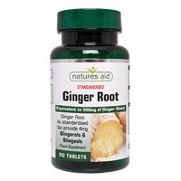 Natures Aid Ginger Root 500mg, 90Tabs