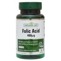 Natures Aid Folic Acid - 400ug, 500mg, 90Tabs