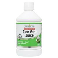 natures aid aloe vera juice double strength 500ml