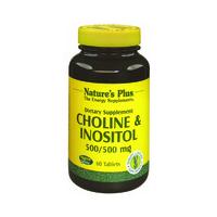 Nature\'s Plus Choline & Inositol, 500mg, 60Tabs