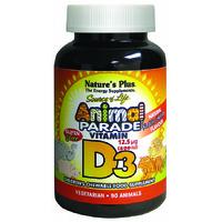 Nature\'s Plus Animal Parade Vit D3 500iu, Black Cherry, 90