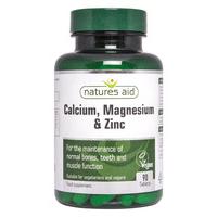Natures Aid Calcium, Magnesium + Zinc, 90Tabs