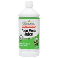 Natures Aid Aloe Vera Juice - Double Strength, 1Ltr