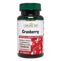 Natures Aid Cranberry 200mg, 90Tabs