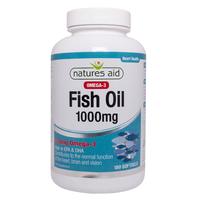 Natures Aid Fish Oil Omega-3, 1000mg, 180Caps
