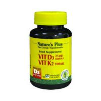 Nature\'s Plus Vitamin D3 with Vitamin K2 , 90VCaps