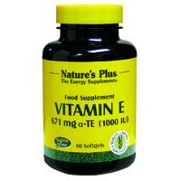 Nature\'s Plus Vitamin E, 1000iu, 60SGels