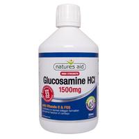 Natures Aid Glucosamine HCI 1500mg High Strength Liquid, 500ml