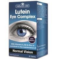 Natures Aid Lutein Eye Complex with Bilberry and Alpha Lipoic Acid, 30Tabs