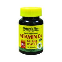 Nature\'s Plus Vitamin D3, 2500iu, 90SGels