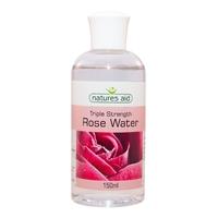 natures aid rosewater triple strength 100mg 150ml
