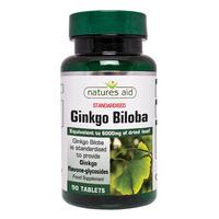 Natures Aid Ginkgo Biloba, 500mg, 90Tabs