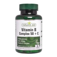 Natures Aid Vitamin B Complex + C, 100mg, 90Tabs