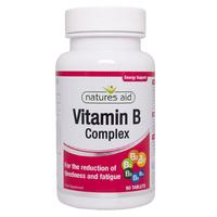 Natures Aid Vitamin B Complex, 400mcg, 90Tabs