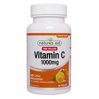 Natures Aid Vitamin C 1000mg Time Release, 100mg, 30Tabs
