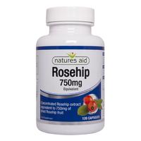 Natures Aid Rosehip 750mg, 50mg, 120VCaps