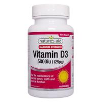 natures aid vitamin d3 5000iu 125ug high strength 70mg 60caps