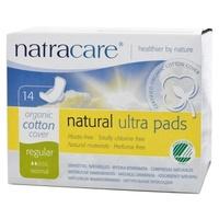 Natracare Ultra Pads Reg with Wings 14pieces (1 x 14pieces)